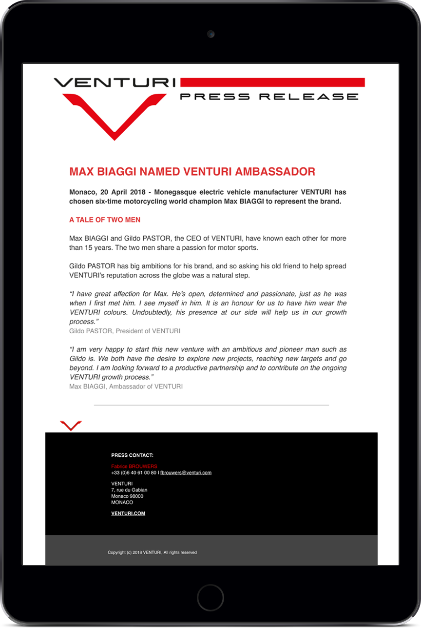 Venturi_PressRelease_Mailchimp